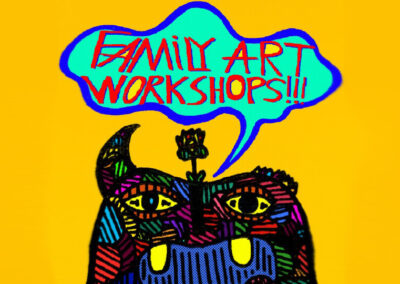 July’s Family Art Workshop: California Native Plant Mixed-Media Collages!